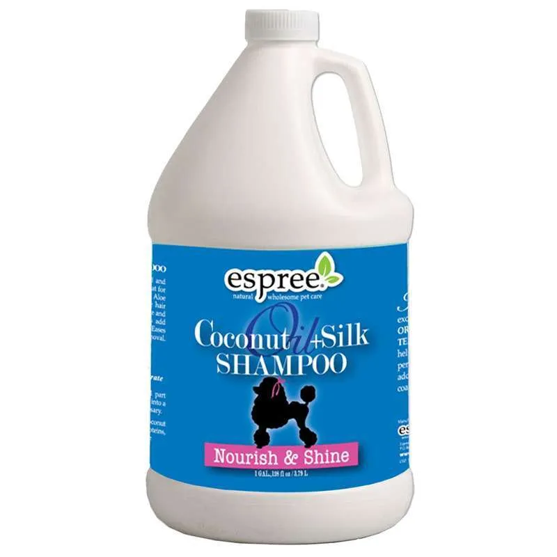 Espree Coconut Oil & Silk Shampoo шампунь с кокосовым маслом и протеинами шелка для питания и блеска шерсти собак – 3,79 л