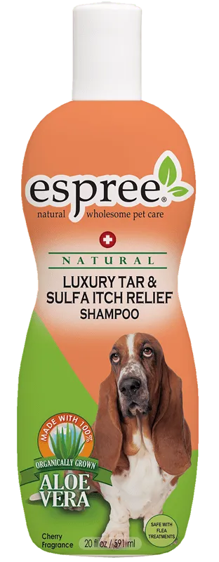 Espree Luxury Tar & Sulfa Itch Relief Shampoo лечебный шампунь с серой от перхоти с терапевтическим эффектом для собак – 591 мл