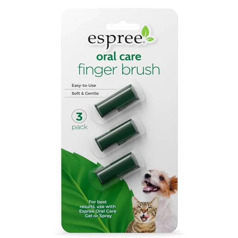 Espree Natural Oral Care Finger Brush набор щеток по уходу за зубами кошек и собак - 227 г