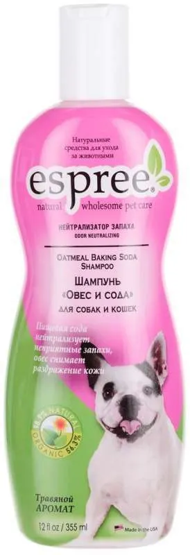 Espree Oatmeal Baking Soda Shampoo шампунь с протеинами овса и пищевой соды для взрослых собак и щенков - 355 мл