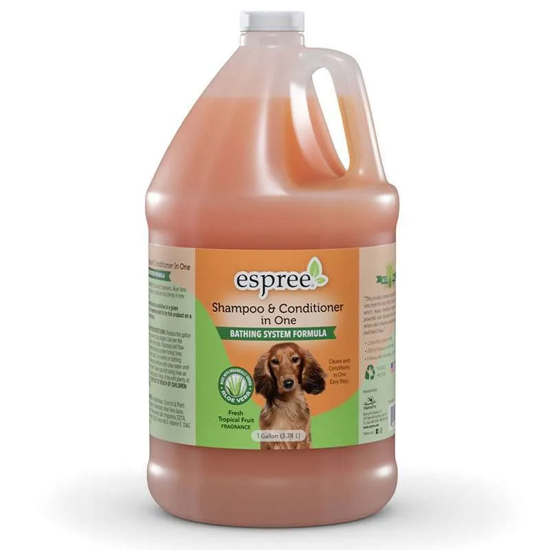 Espree Shampoo & Conditioner In One шампунь и кондиционер в одном флаконе для собак – 3,79 л