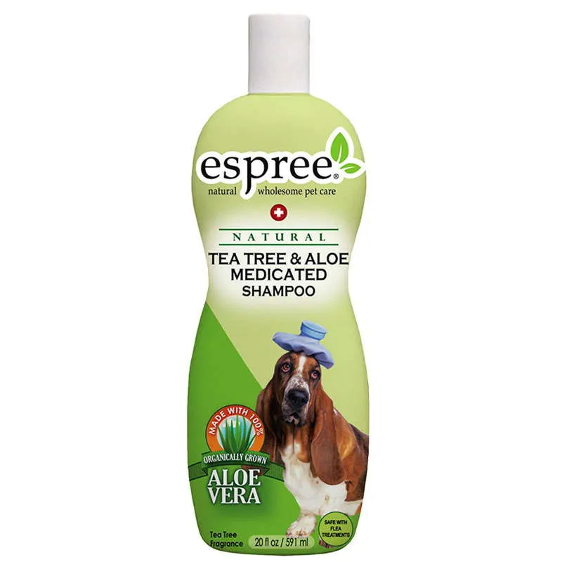 Espree Tea Tree & Aloe Shampoo шампунь с маслом чайного дерева и алоэ вера, при сухости кожи для собак – 591 мл