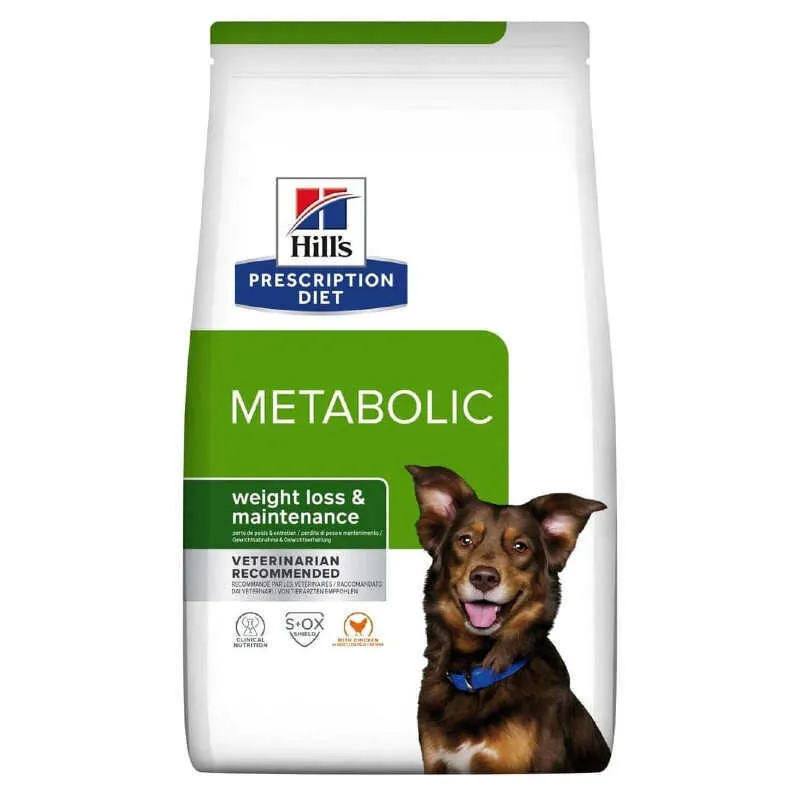 Hill's Prescription Diet Metabolic Weight Loss (Weight Management) сухой корм диетический с курицей для собак, страдающих ожирением или избыточным весом – 1,5 кг