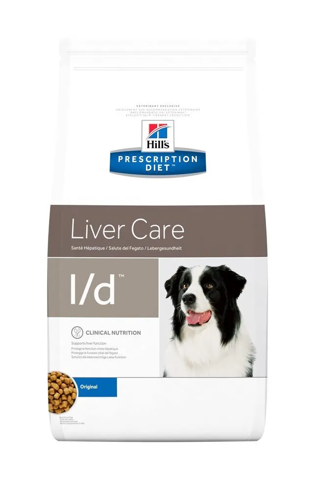 Hill's Prescription Diet l/d Liver Care сухой диетический корм для собак при заболеваниях печени – 12 кг