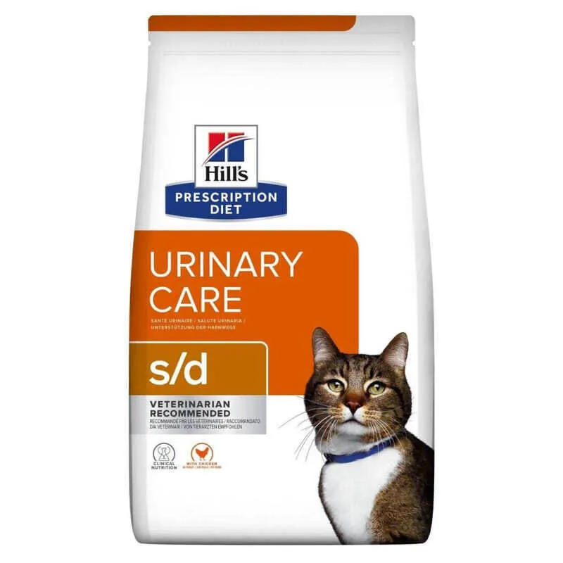 Hill's Prescription Diet s/d Urinary Care сухий корм дієтичний з куркою для котів із захворюваннями сечовивідних шляхів – 3 кг