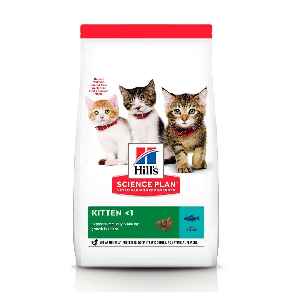 Hill's Science Plan Kitten Tuna сухой корм с тунцем для котят (до 1 года) – 300 г