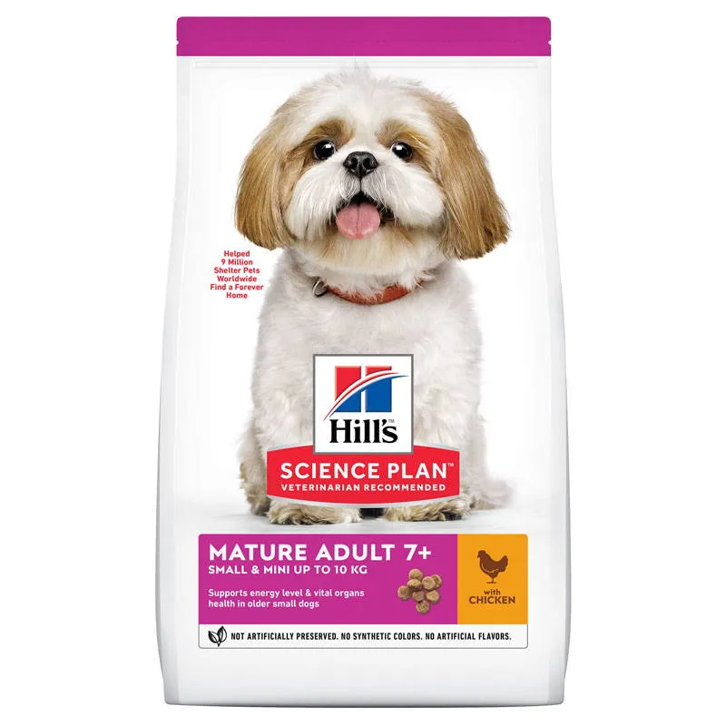 Hill's Science Plan Mature Adult 7+ Small&Mini with Chicken сухий корм з куркою для собак старше 7 років дрібних і мініатюрних порід – 3 кг