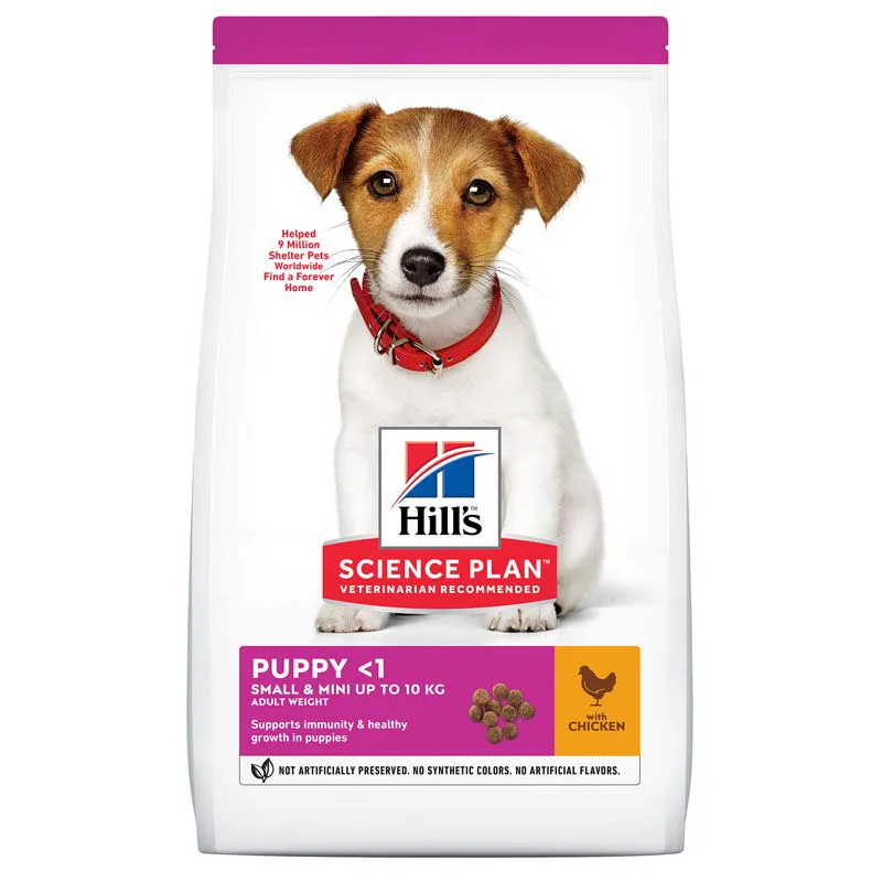 Hill's Science Plan Puppy Small&Mini with Chicken сухой корм с курицей для щенков малых и миниатюрных пород – 6 кг