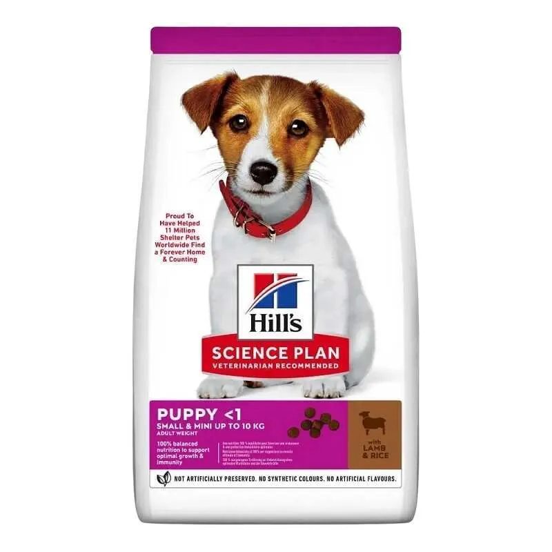 Hill's Science Plan Small&Mini with Lamb&Rice сухий корм з ягням та рисом для цуценят малих порід, вагітних самок, та мам, що вигодовують малят – 3 кг