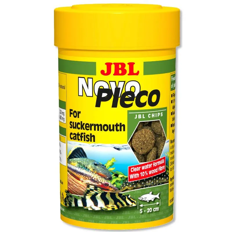 JBL Novo Pleco основной корм для небольших и средних кольчужных сомов (таблетки) – 1 л