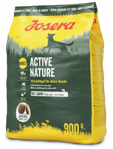 Josera Dog Adult Active Nature сухой корм с травами и фруктами для взрослых активных собак – 900 г