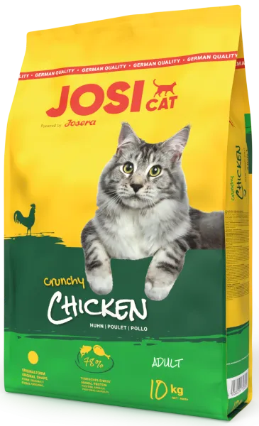 Josera JosiCat Crunchy Chicken сухой корм с нежным мясом домашней птицы для кошек – 10 кг