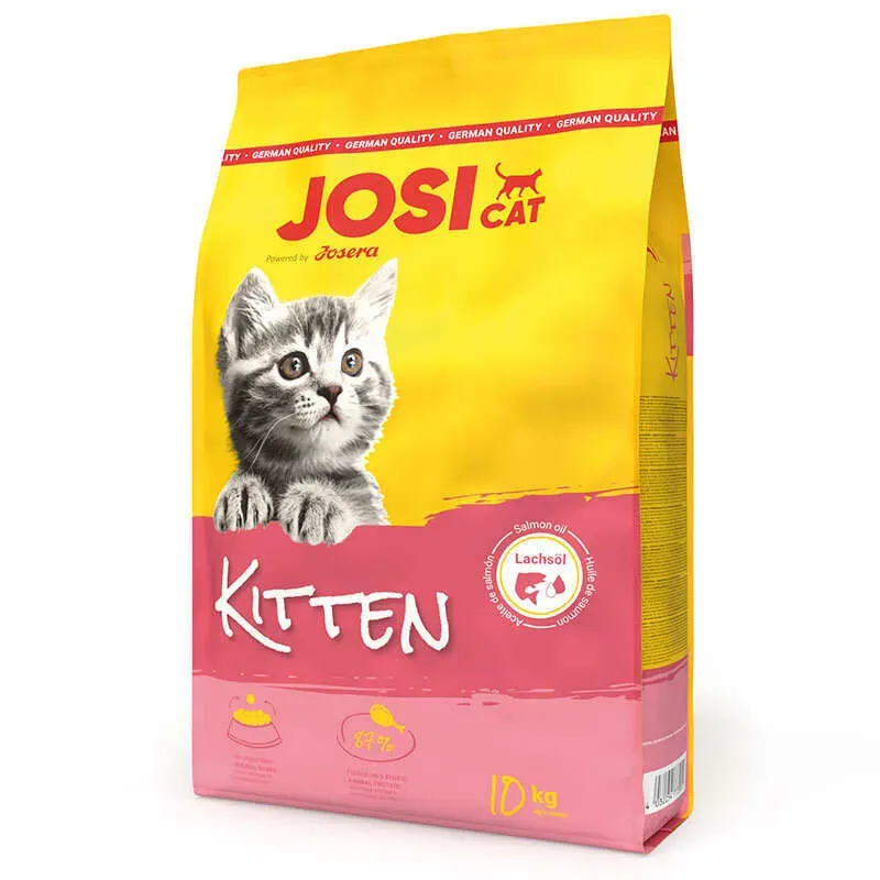 Josera JosiCat Kitten сухой корм с домашней птицей для котят, беременных кошек и мам, выращивающих малышей - 10 кг