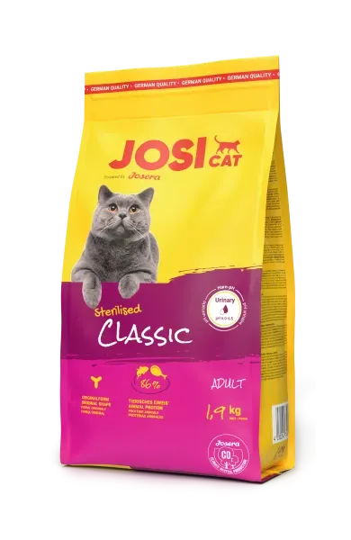 Josera JosiCat Sterilised Classic сухой корм с нежным мясом домашней птицы для стерилизованных кошек – 1,9 кг
