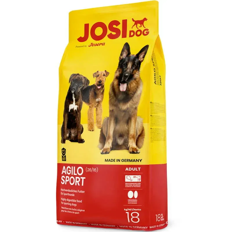 Josera JosiDog Adult Agilo Sport (26/16) сухой корм для взрослых спортивных собак – 18 кг