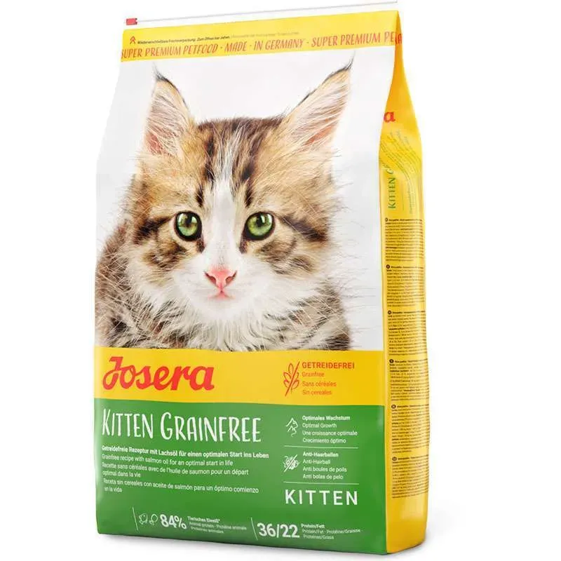 Josera Kitten Grainfree сухой беззерновой корм с домашней птицей для котят, беременных и кошек, выращивающих котят - 10 кг