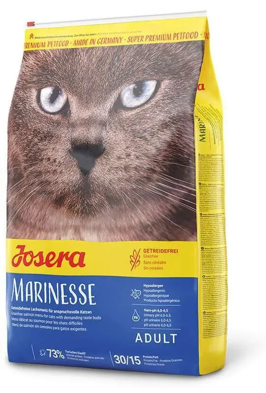 Josera Marinesse сухой корм с лососем для кошек, страдающих пищевой непереносимостью - 400 г