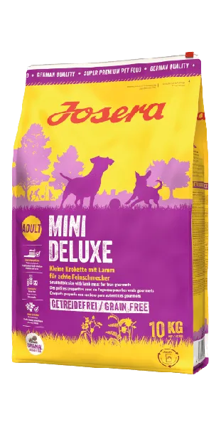 Josera Mini Deluxe сухой беззерновой корм с ягненком для взрослых собак мини пород - 10 кг