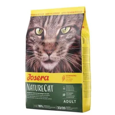 Josera NatureCat сухой корм с лососем для кошек с чувствительным пищеварением - 2 кг