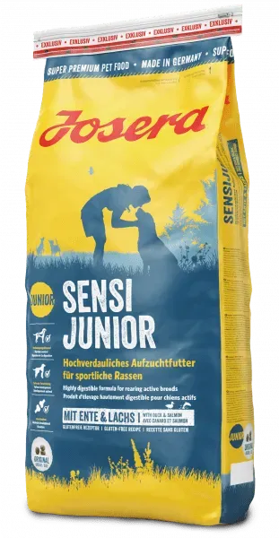 Josera Sensi Junior сухой корм для щенков и взрослых собак средних и крупных пород с чувствительным пищеварением - 15 кг