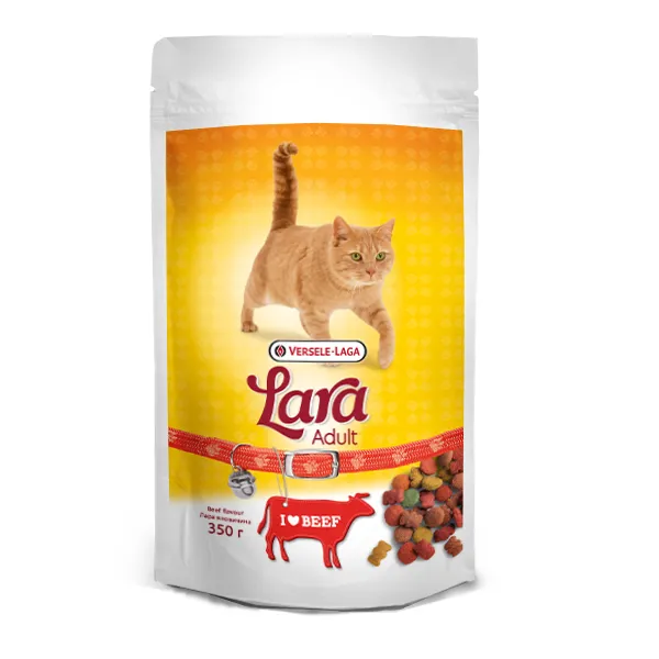 Lara Adult Beef flavour сухой корм с говядиной для взрослых кошек – 350 г