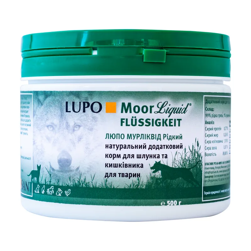 Luposan LUPO Moorliquid добавка для здоровья желудочно-кишечного тракта у животных и птиц – 500 г