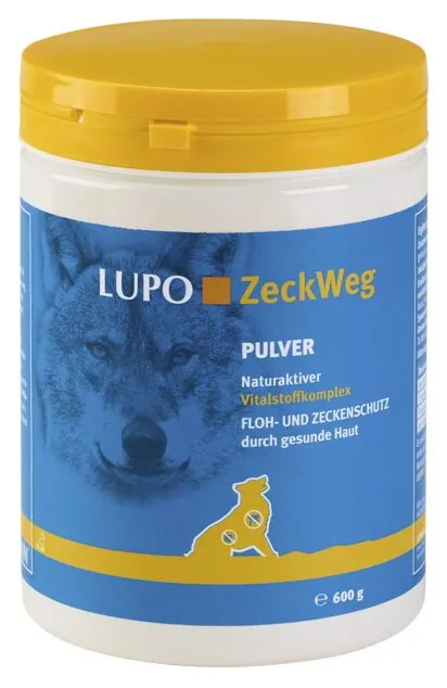 Luposan LUPO Zeckweg Pulver добавка для собак, защита против блох и клещей (порошок) - 600 г