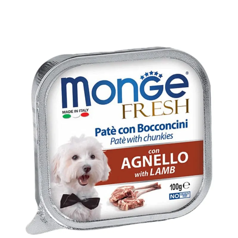 Monge Dog Wet FRESH Lamb вологий корм з м'ясом ягняти для собак (паштет) - 100 г