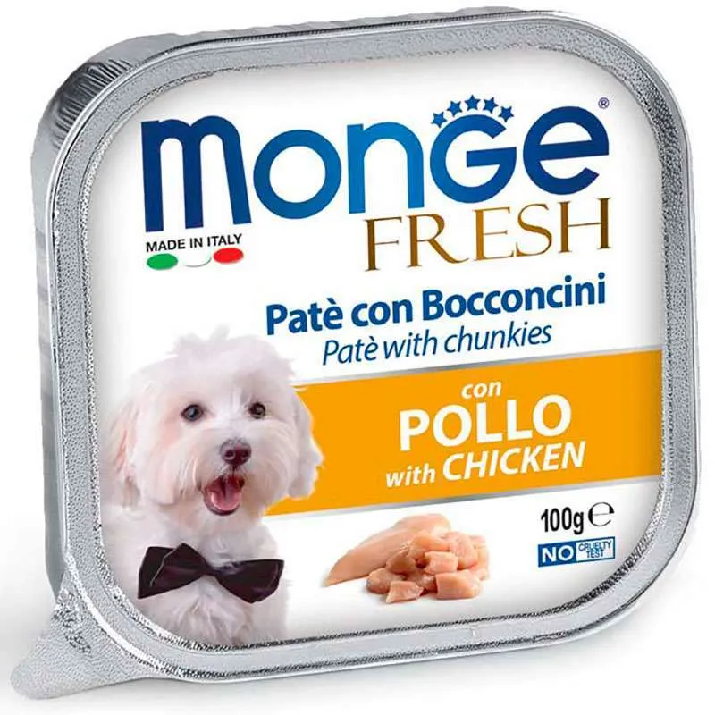 Monge Dog Wet Fresh Chicken вологий корм із куркою для собак (паштет) - 100 г