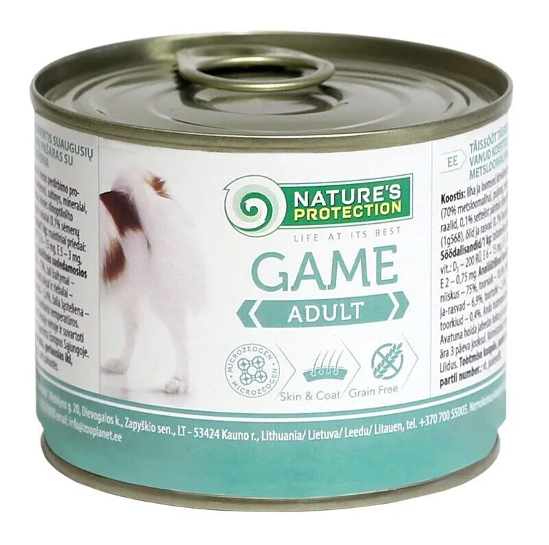 Nature's Protection Adult Game вологий корм для собак, дорослих усіх порід - 200 г