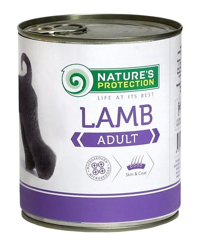 Nature's Protection Adult Lamb вологий корм з м'ясом ягняти для дорослих собак всіх порід - 400 г