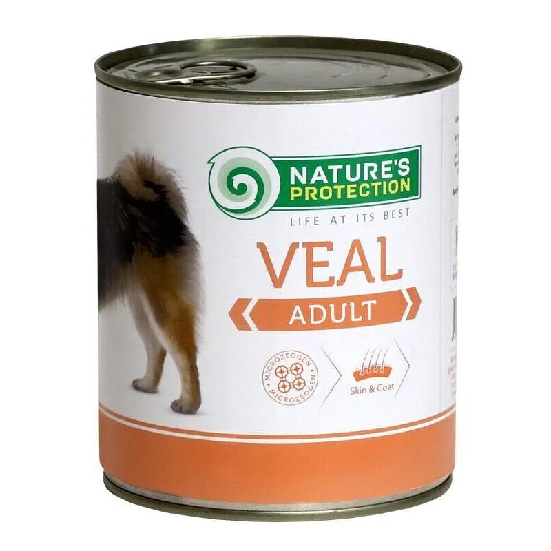 Nature's Protection Adult Veal вологий корм для собак, дорослих усіх порід, з телятиною - 400 г