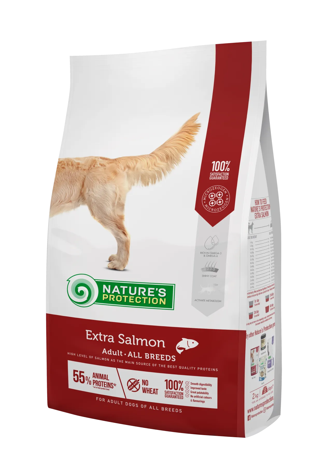 Nature's Protection Extra Salmon Adult All Breeds сухой корм для взрослых собак разных пород, с лососем - 2 кг