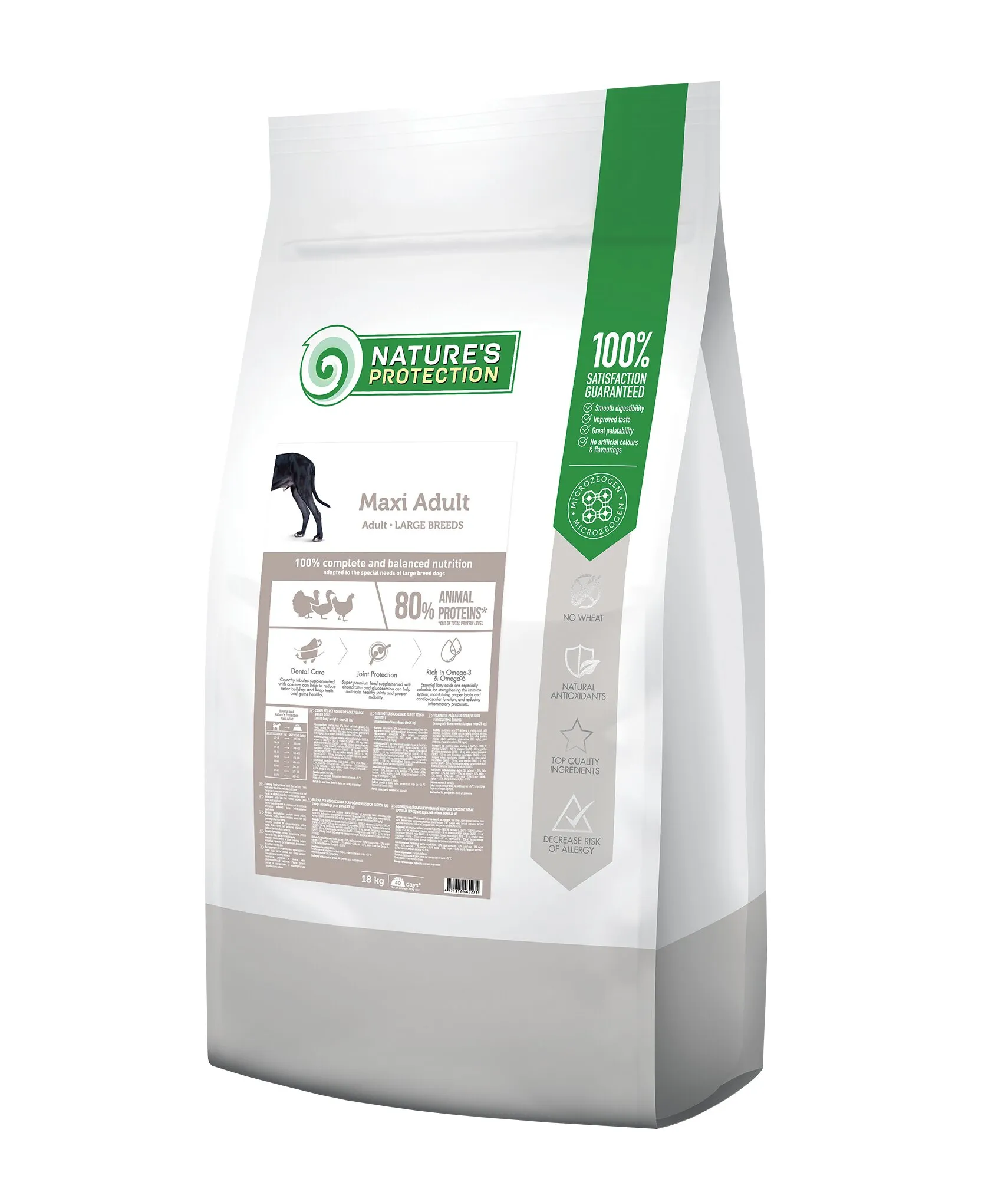 Nature's Protection Maxi Adult Large Breeds сухой корм для взрослых собак больших пород - 18 кг