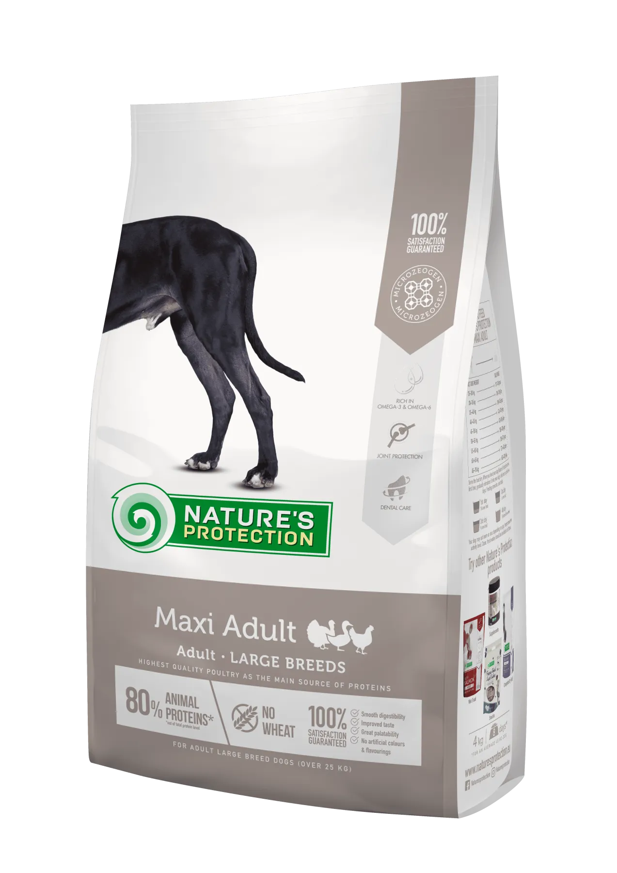 Nature's Protection Maxi Adult Large Breeds сухой корм для взрослых собак больших пород - 4 кг