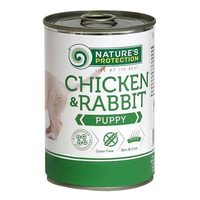 Nature's Protection Puppy Chicken&Rabbit влажный корм для щенков, с курицей - 800 г