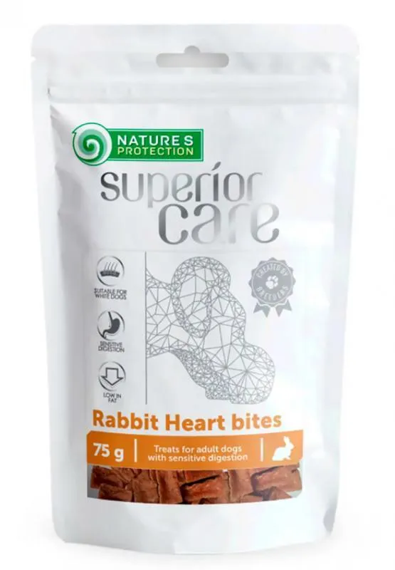 Nature's Protection Superior Care Snacks Rabbit Heart Bites лакомство для собак с сердцем кролика - 75 г
