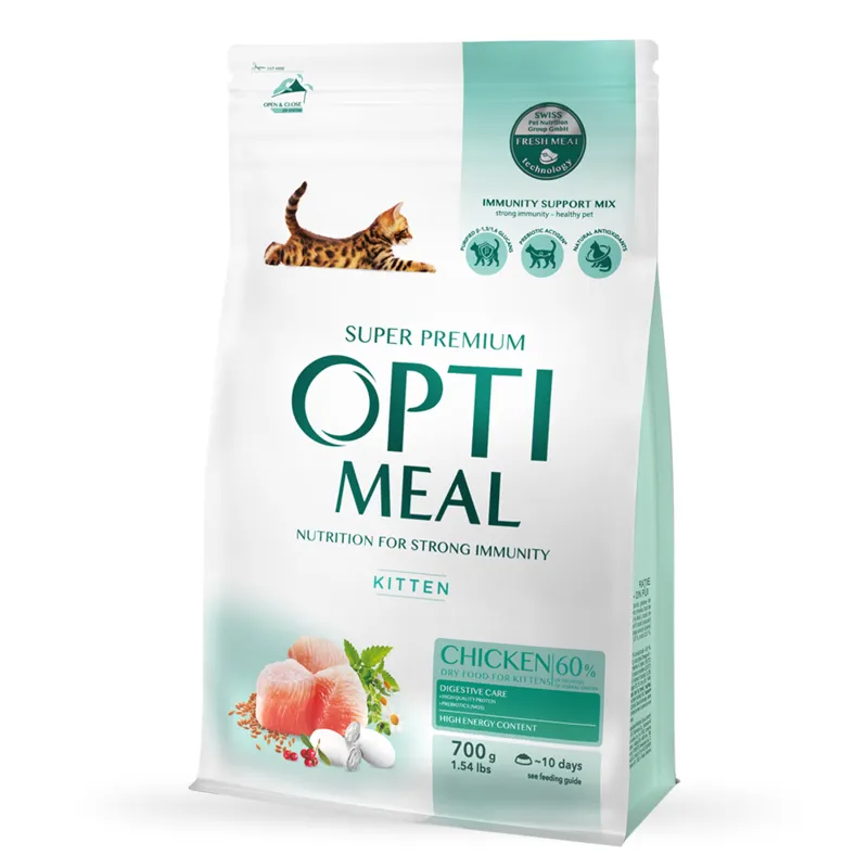 OptiMeal Kitten Chicken сухий корм з куркою для кошенят - 700 г