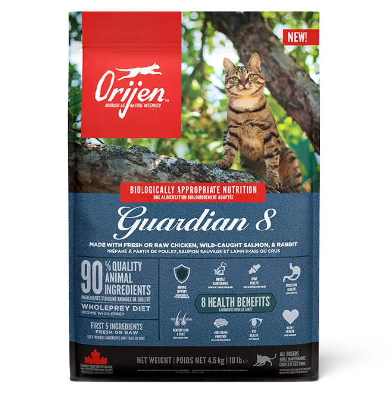 Orijen Cat Guardian 8 сухой корм с мясом рыбы и птицы для кошек на всех стадиях жизни – 4,5 кг