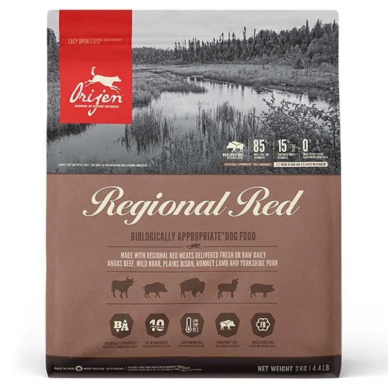 Orijen Regional Red Dog сухой корм с говядиной для собак разных пород на всех стадиях жизни – 2 кг