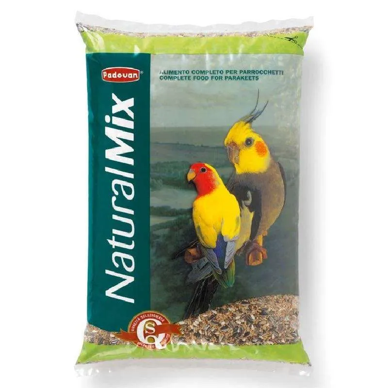 Padovan NATURALMIX PARROCCHETTI корм для попугаев средних размеров – 4,5 кг