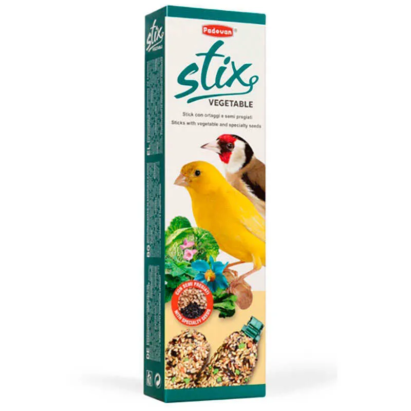 Padovan Stix Vegetable Canarini дополнительный корм (лакомство) для взрослых канареек - 80 г