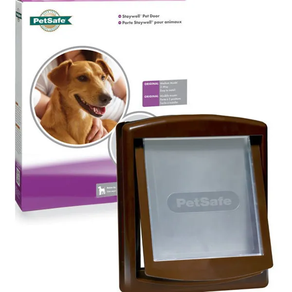 PetSafe Staywell Original дверца для котов и собак средних пород, до 18 кг (коричневый, 352х294 мм)