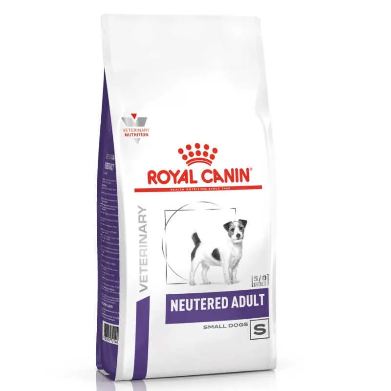 Royal Canin Neutered Adult Small Dog ветеринарная диета для стерилизованных собак малых пород, подверженных набору лишнего веса и мочекаменной болезни - 800 г