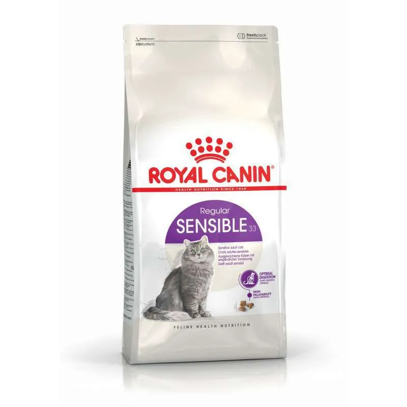 Royal Canin Sensible 33 сухой корм для кошек с чувствительной пищеварительной системой - 4 кг