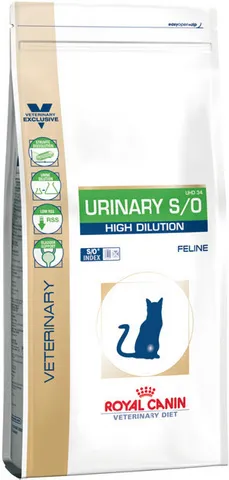 Royal Canin Urinary S/O High Dilution UHD34 Feline ветеринарная диета для кошек при заболеваниях мочевыделительной системы – 1,5 кг