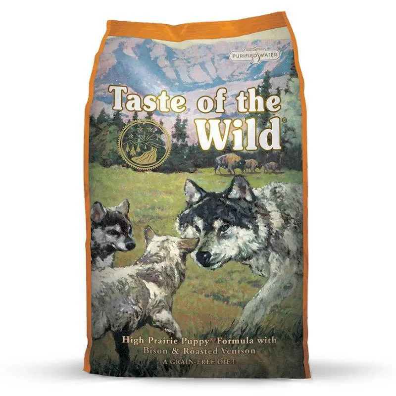 Taste of the Wild High Prairie Puppy Formula сухой корм с жареной олениной и мясом бизона для щенков - 5,6 кг