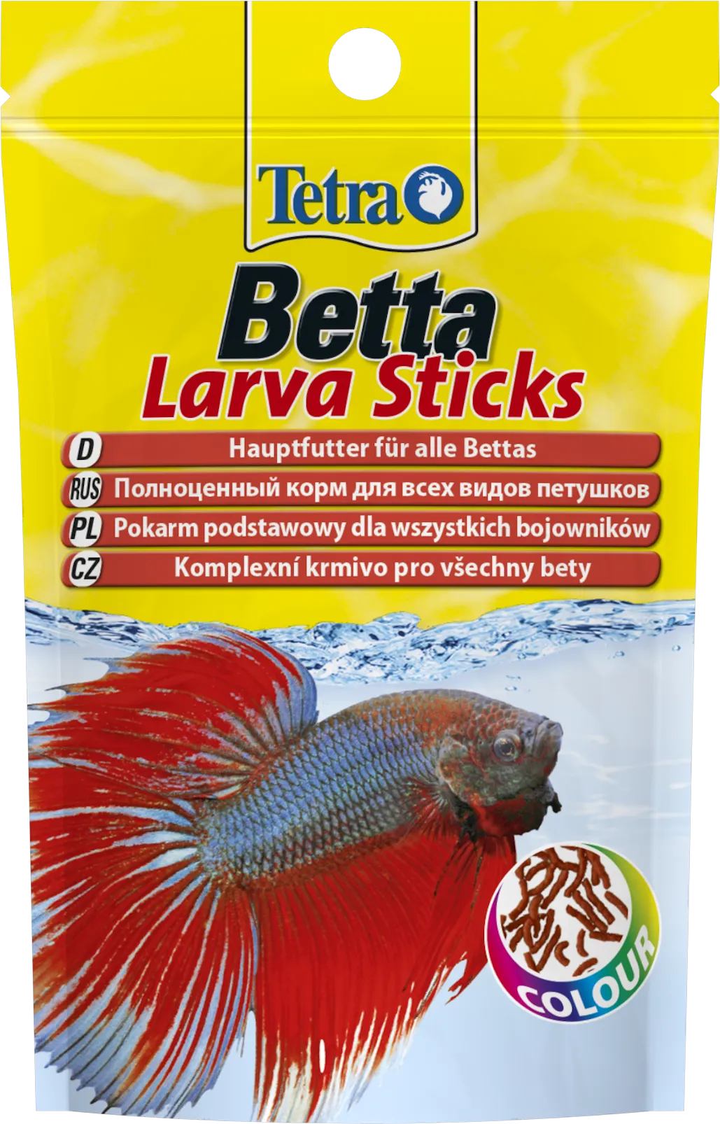 Tetra Betta Larva Sticks корм для рыб петухов (хлопья) - 5 г
