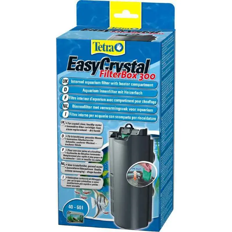 Tetra EasyCrystal FilterBox 300 внутренний фильтр с отделом для терморегулятора для аквариумов объемом от 40 до 60 л