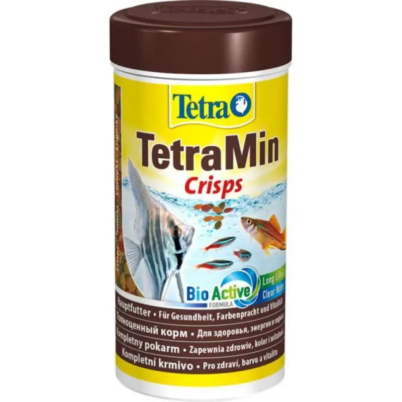 Tetra TetraMin Crisps корм для поддержания здоровья и окраски декоративных рыб (чипсы) – 250 мл/55 г